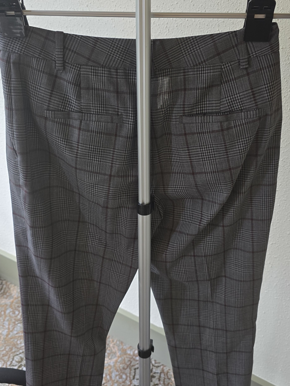 Gray Plaid Two-Piece Suit Blazer & Pants - Picture 8 of 9